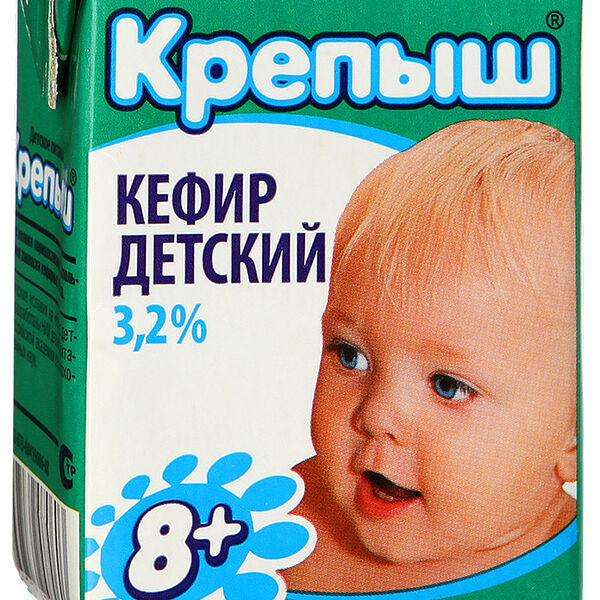 Кефир детский Крепыш с 8 месяцев, 3.2%