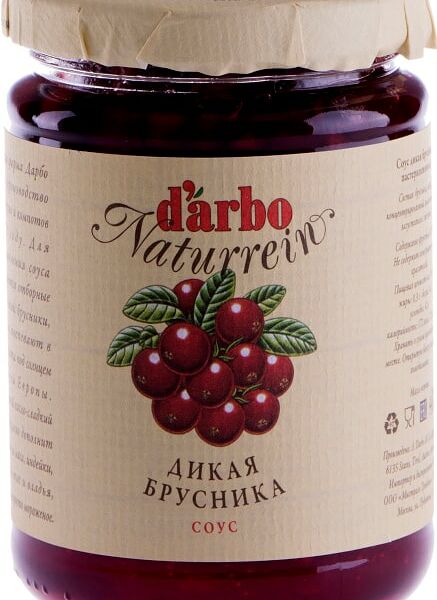 Соус Darbo Naturrein Дикая брусника 400г