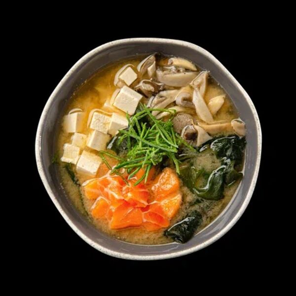 Мисо суп с лососем