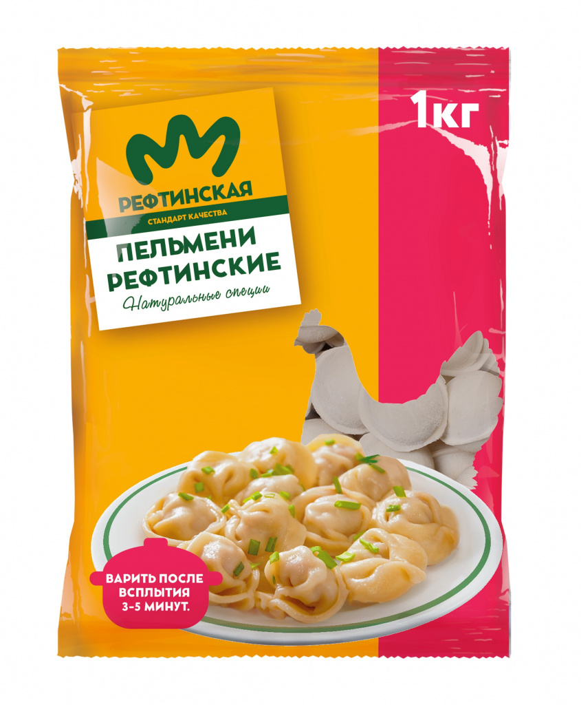 

Пельмени Рефтинская птицефабрика Рефтинские, 1 кг