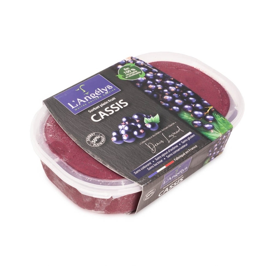 

Сорбет L’Angelys из черной смородины 170 г, Франция