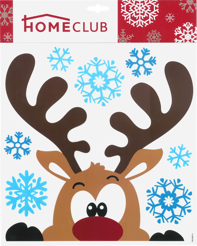 

Наклейка новогодняя для окон и стен Homeclub Новогодний персонаж 31х31 см Арт. RKX8601-04V
