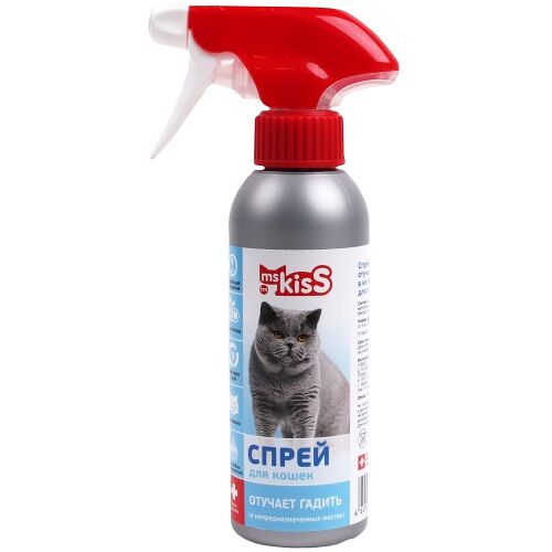Спрей для животных Ms Kiss приучает к лотку и отучает гадить 200 мл