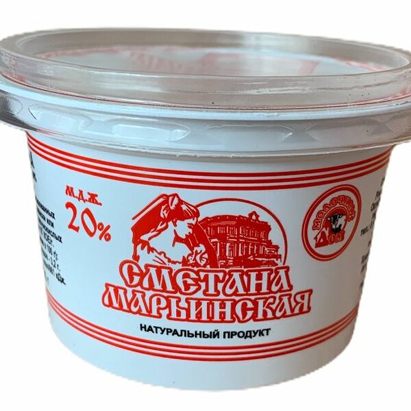 Сметана Молочный дом Марьинская 20%