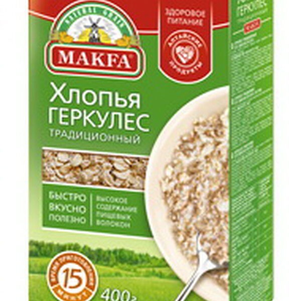 Хлопья Макфа Геркулес  Традиционный вес 400г