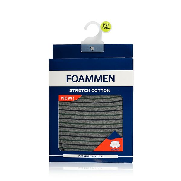 Мужские трусы - боксеры Foammen Fo90530 , серые в полоску , XXL