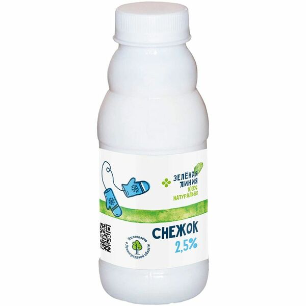 Снежок 2.5% Зелёная Линия, 330г