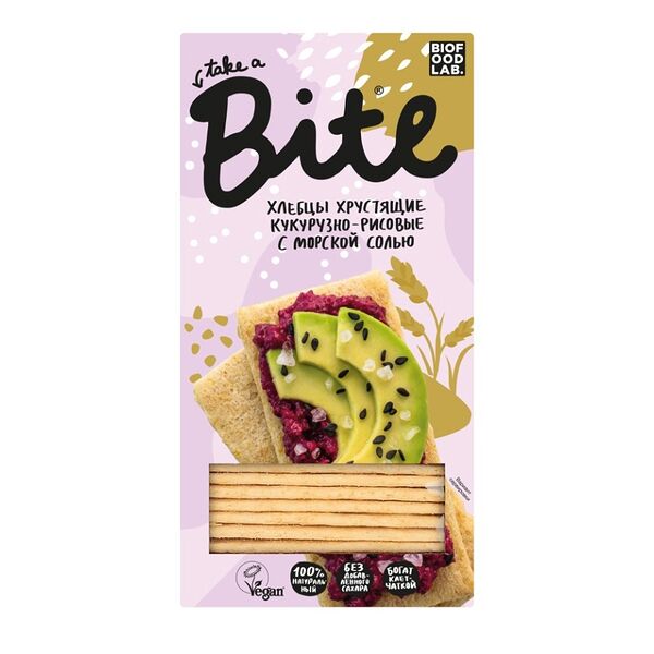 Хлебцы хрустящие кукурузно-рисовые Take a Bite с морской солью