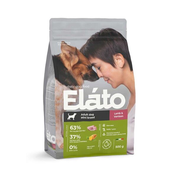 Сухой корм для собак Elato Holistic для мелких пород, ягненок с олениной