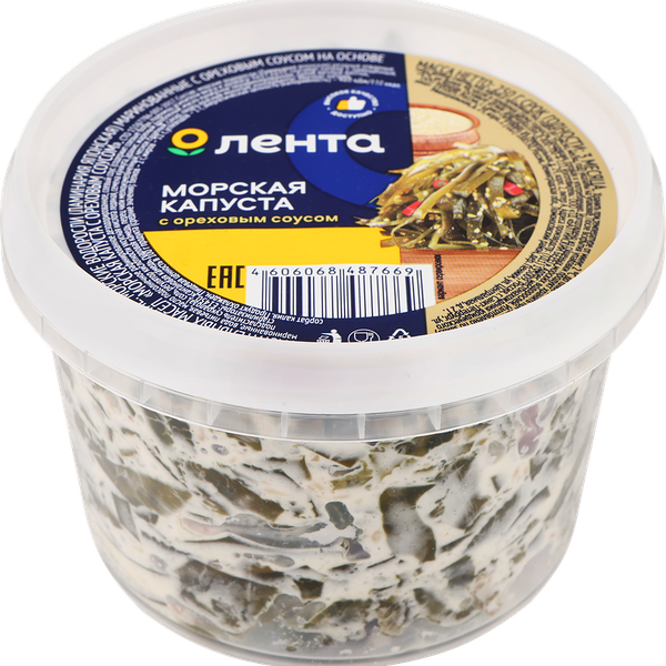 Морская капуста ЛЕНТА с ореховым соусом