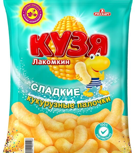 Палочки кукурузные Кузя Лакомкин Сладкие 140г