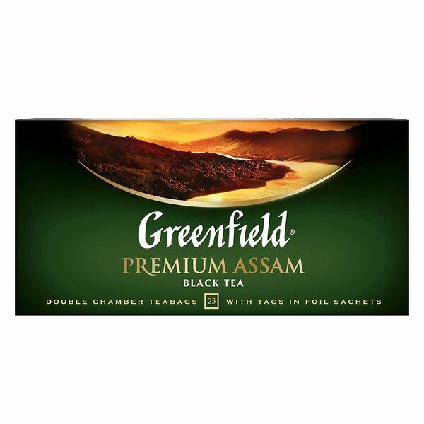 Чай Greenfield Premium Assam чёрный индийский в пакетиках, 50 г
