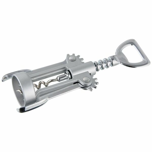 Штопор Fackelmann ручной хромированный 16 см с рычагами