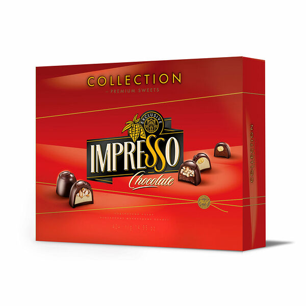 Набор конфет шоколадных Impresso Premium красный 424 г