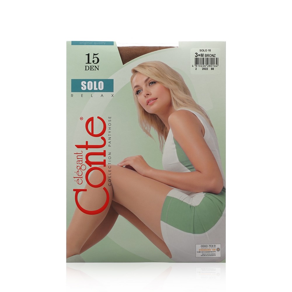 

Женские колготки Conte Solo 15den Bronz 3 размер