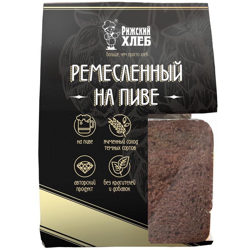 

Хлеб Рижский Хлеб Ремесленный на пиве целый 250 г
