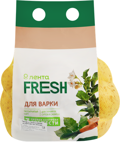 

Картофель ЛЕНТА FRESH для варки фас вес до 3.0кг