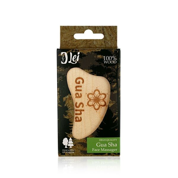 Массажер Гуаша для лица Lei из натурального дерева