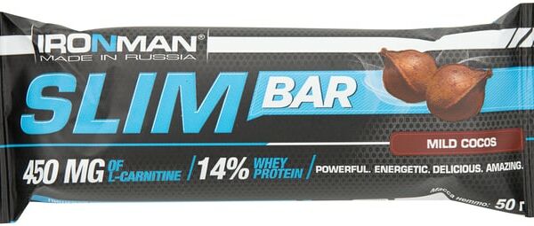 Батончик IronMan Slim Bar Кокос 50г