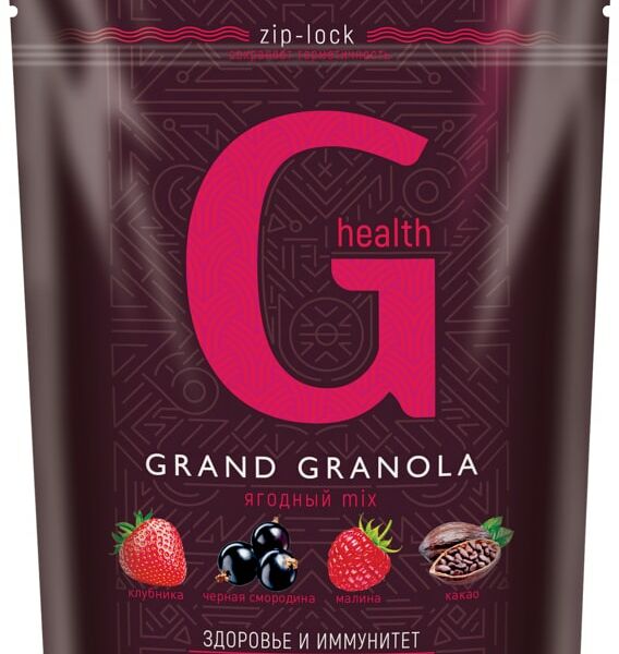 Гранола-мюсли Grand Granola G-Health хрустящая Ягодный микс 300г