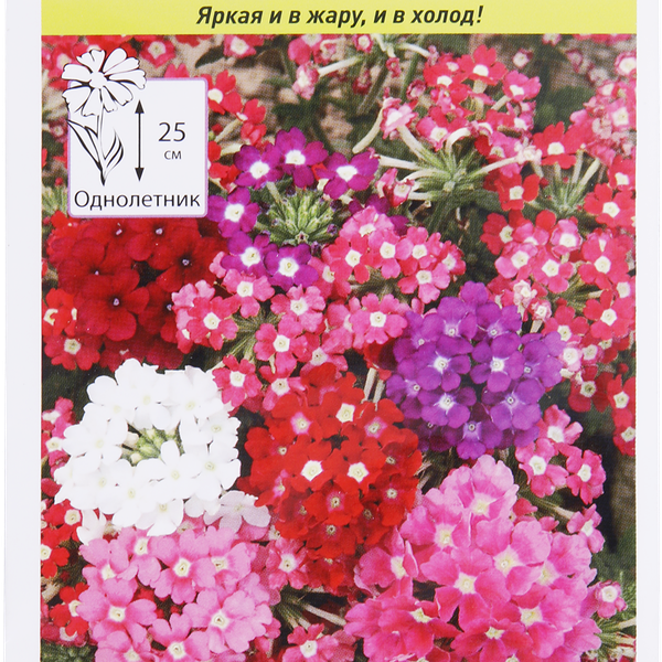 Семена РУССКИЙ ОГОРОД Вербена Идеал, смесь, 0,2г