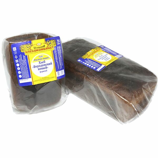 Хлеб Бежицкий Хлебокомбинат Ржаная линия Бородинский новый формовой