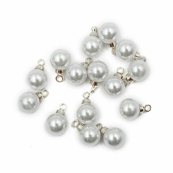 4AR297 Бусина с петелькой, 6мм,15шт/упак, Astra&Craft(Серебро)