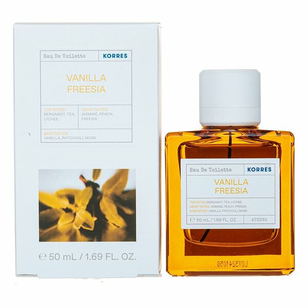KORRES Vanilla Freesia Eau de Toilette Туалетная вода женская 50 мл