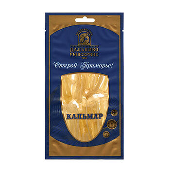 Кальмар Дальпико-Рыбсервис командорский сушено-вяленый прессованный с перцем филе