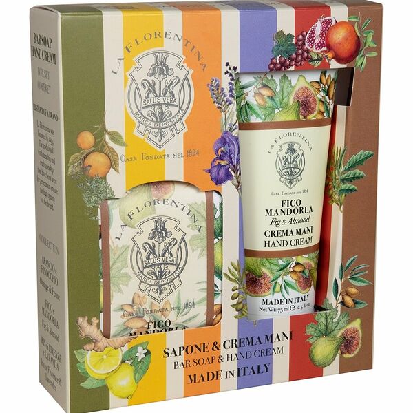 Набор La Florentina для рук: Крем для рук Fig & Almond 75 мл, Мыло Fig & Almond 106 г