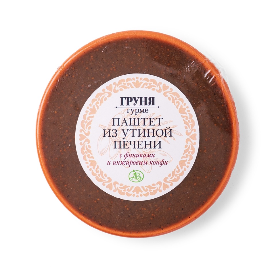 

Паштет Груня Гурме из утиной печени с финиками и инжировым конфи 250г, Россия