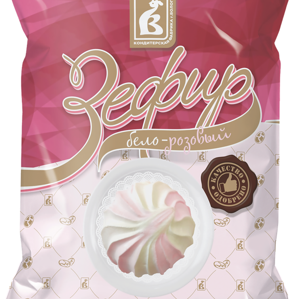 Зефир ИМПЕРИЯ Бело-розовый, 250г