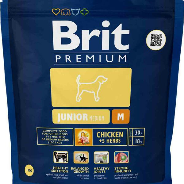 Корм для молодых собак средних пород Brit Premium