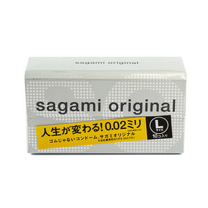 Sagami Original 0.02 полиуретановые презервативы размер L 10 шт
