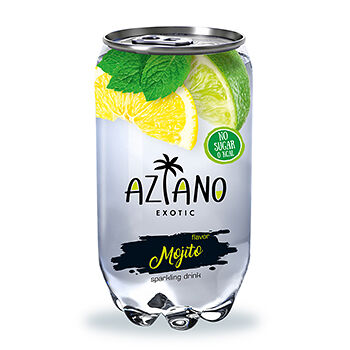 Напиток газированный Aziano Mojito со вкусом мохито 0.35 л