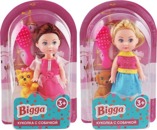 

Набор игровой Bigga Кукла мини с питомцем 1 шт в ассортименте