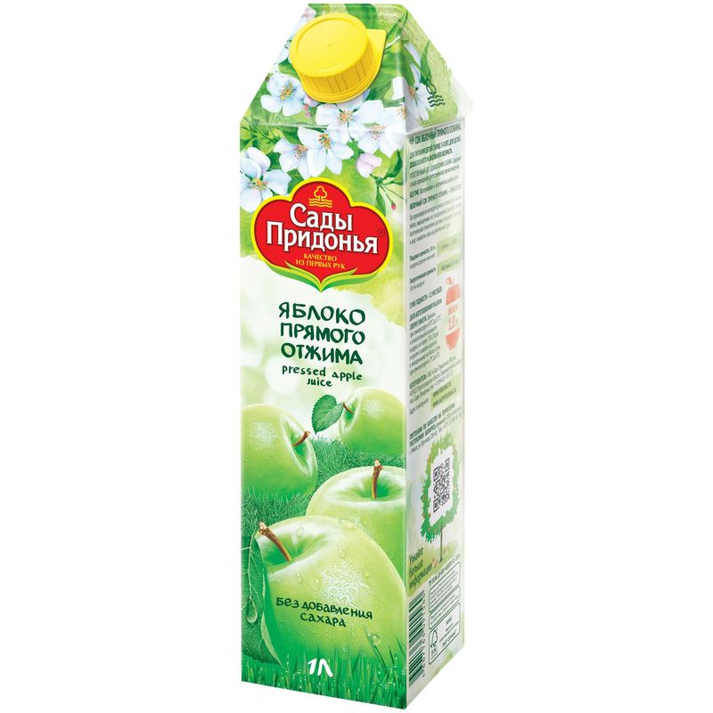 

Сок Сады Придонья Яблоко прямого отжима 1 л