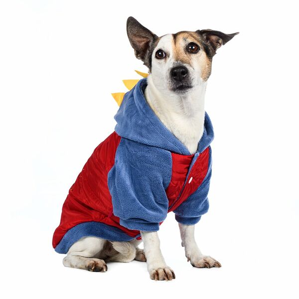 Куртка с капюшоном для собак 3XL красный (унисекс)