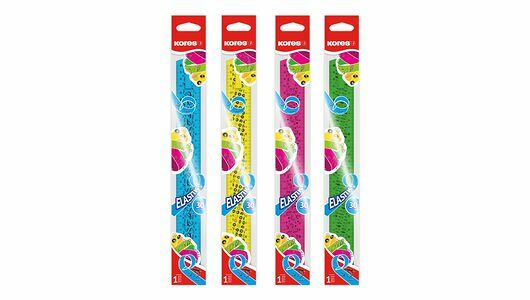 Линейка Kores 30 см пластиковая в ассортименте