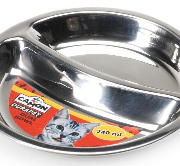 Lion Миска металлическая с разделителем