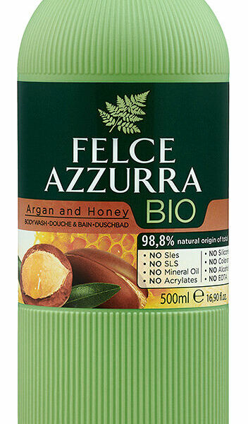 FELCE AZZURRA Гель для ванны и душа Арган и Мед, природа на вашей коже, 500 мл