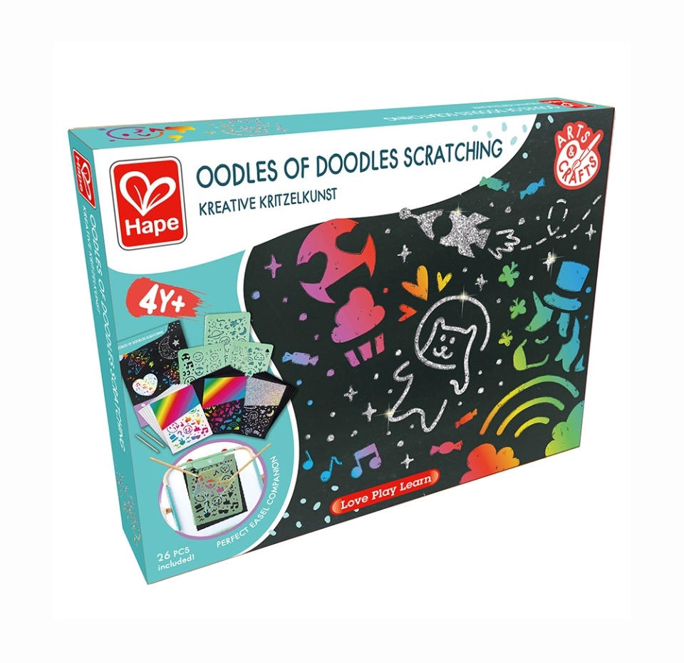 

Игровой набор для творчества «Радужные блёстки» с трафаретами для детей 3+, Hape, 1 шт., Швейцария