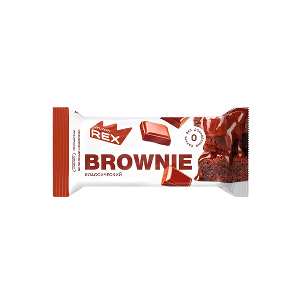 Пирожное Protein Rex Brownie классическое протеиновое 50 г