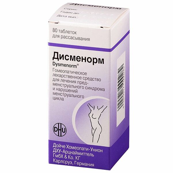 Дисменорм таблетки для рассасывания гомеопатические 80 шт