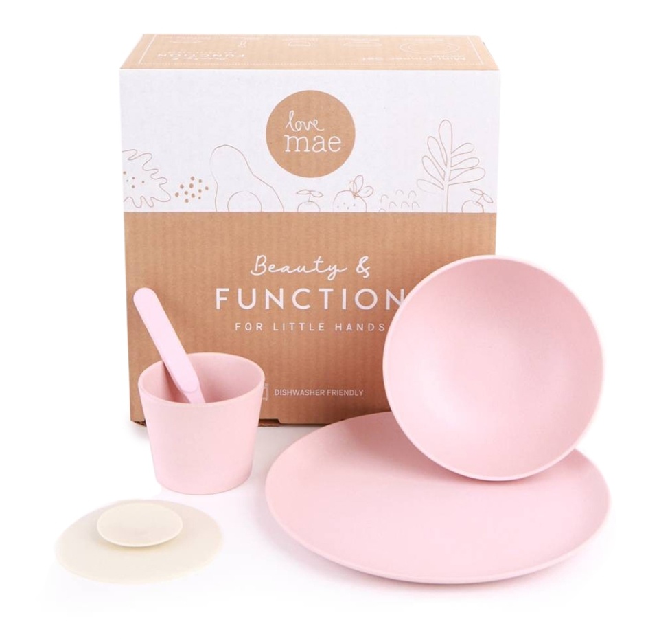 

Набор бамбуковой посуды Love Mae Mini Set, светло-розовый, 5 предметов, Китай