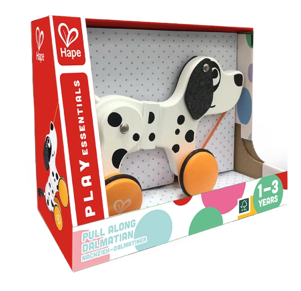 

Игрушка HAPE детская каталка на веревочке "Собачка", серия Зверики, Китай