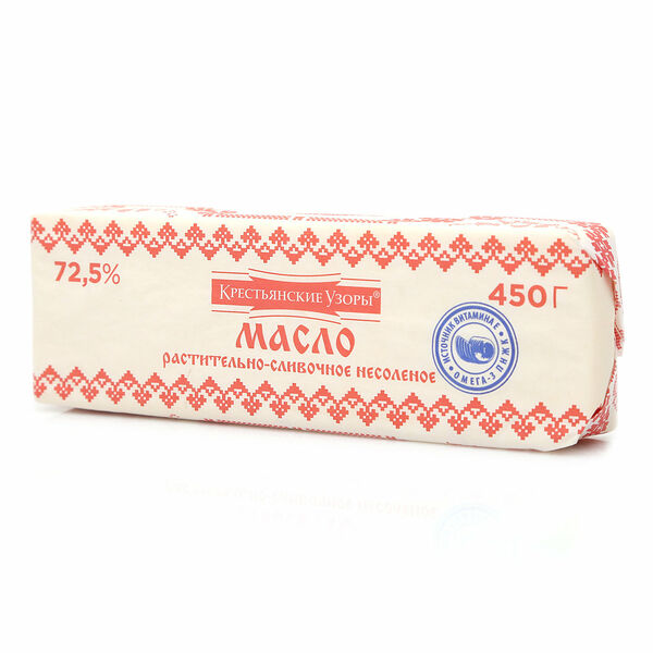 Масло растительно-сливочное 72.5% ТМ Крестьянские Узоры