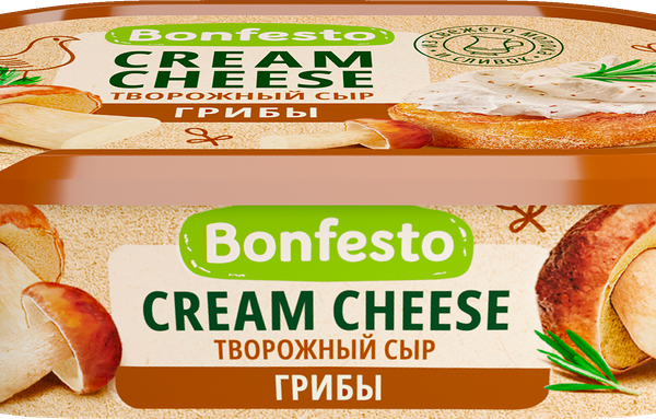 Сыр творожный Bonfesto Кремчиз Грибы 65% 140 г