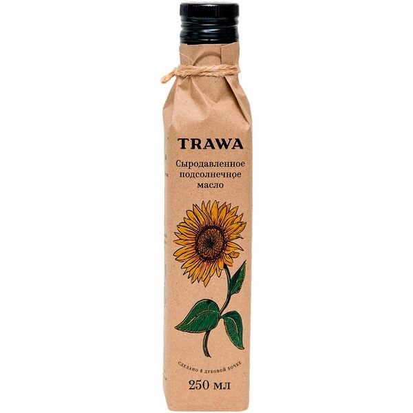 Масло подсолнечное Trawa сыродавленное 250 мл