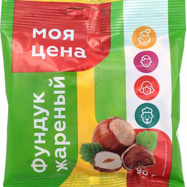 Фундук жареный ТМ Моя цена 90 г
